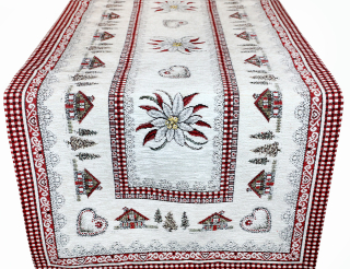 Vianočný gobelínový behúň na stôl 40x180 cm Chenille IT023